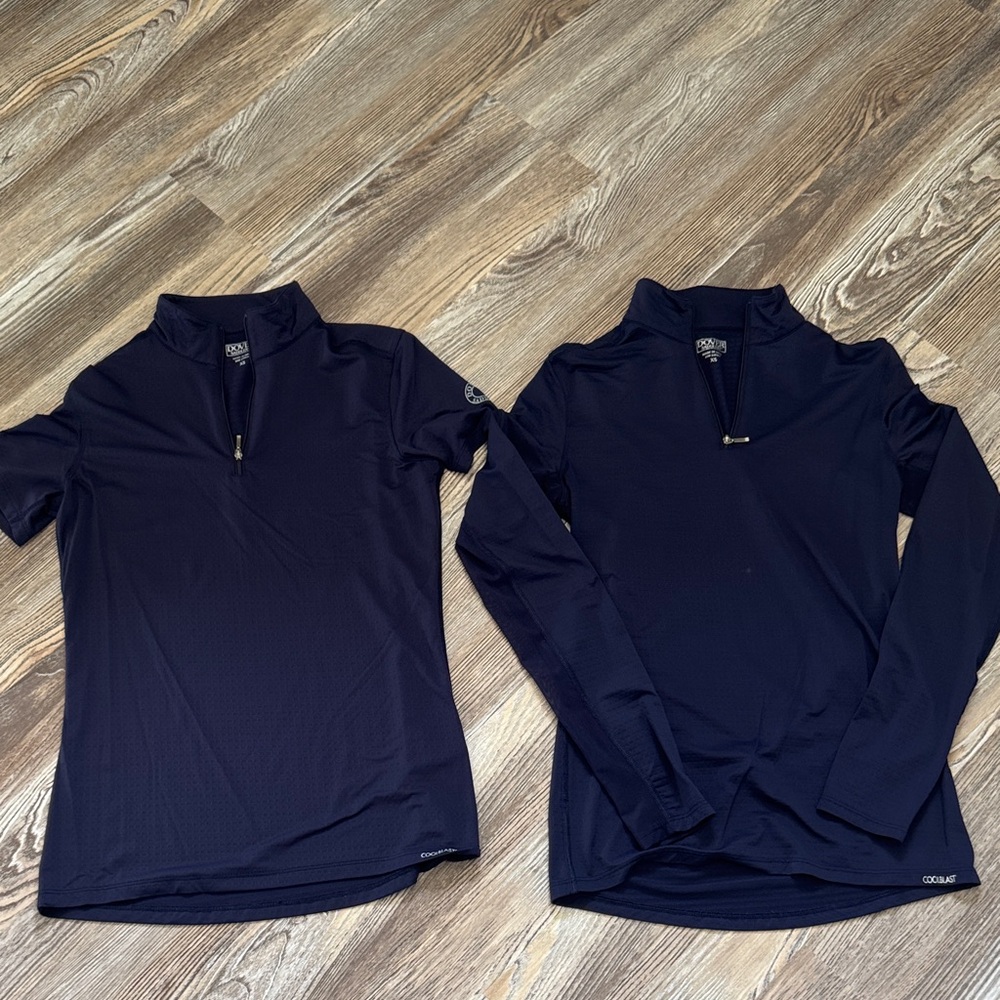 Dover Saddlery Navy Coolblast Tops Womens XS